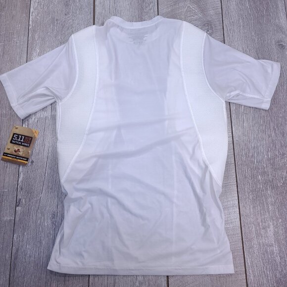 5.11 Tactical Shirt Mens Small White Holster Shirt Compression Concealed Carry - Picture 2 of 6